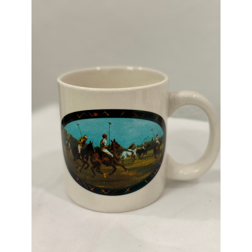 Ralph Lauren Mug White Polo Theme